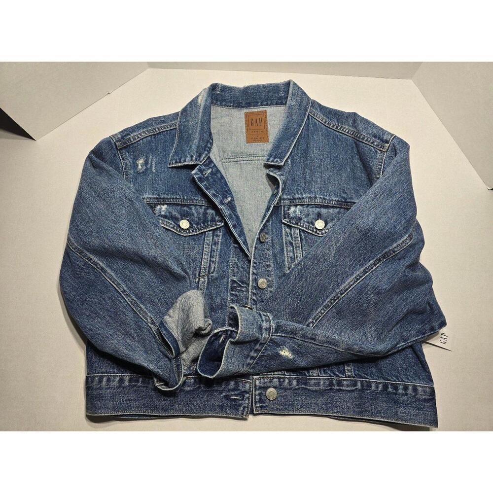 GAP: Womens: Denim Jacket: Dolman Icon: Indigo: Oversized Large: Fall 2020: NWT